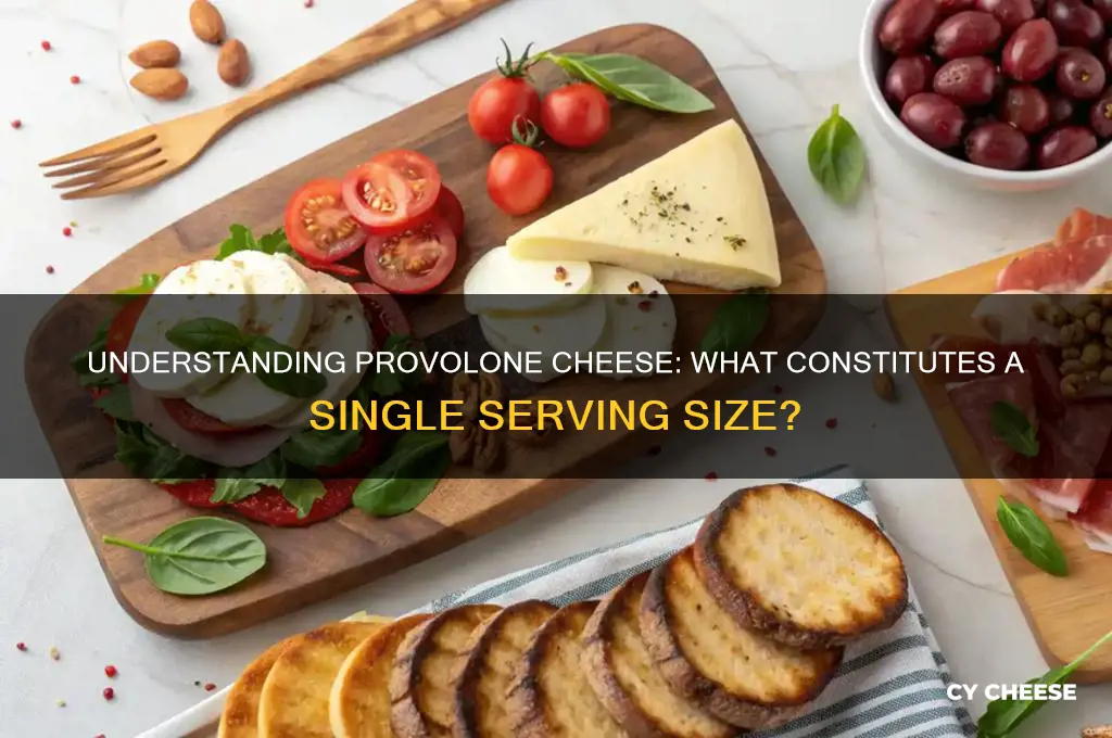 how much is one serving of provolone cheese