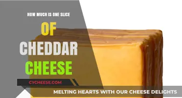 Cheddar Cheese Slice Cost: Uncovering the Price of One Serving