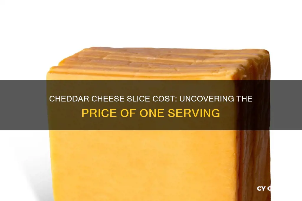 how much is one slice of cheddar cheese