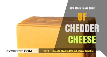 Cheddar Cheese Slice Cost: Uncovering the Price of One Serving
