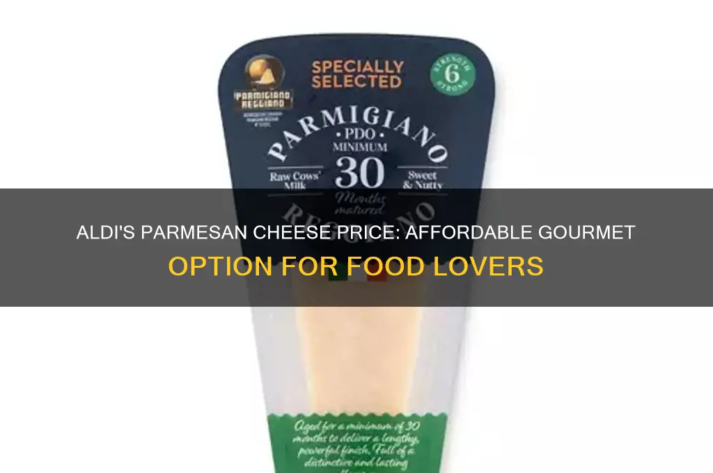how much is parmesan cheese at aldi