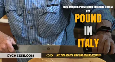 Parmigiano Reggiano Cheese Price Per Pound in Italy: A Guide