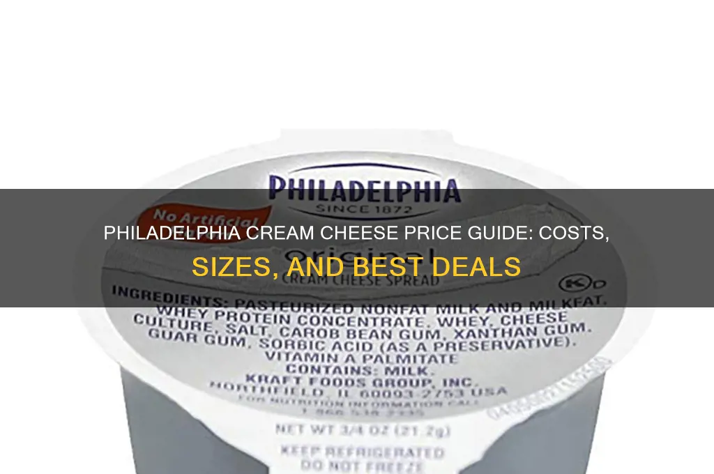 how much is philadelphia cheese
