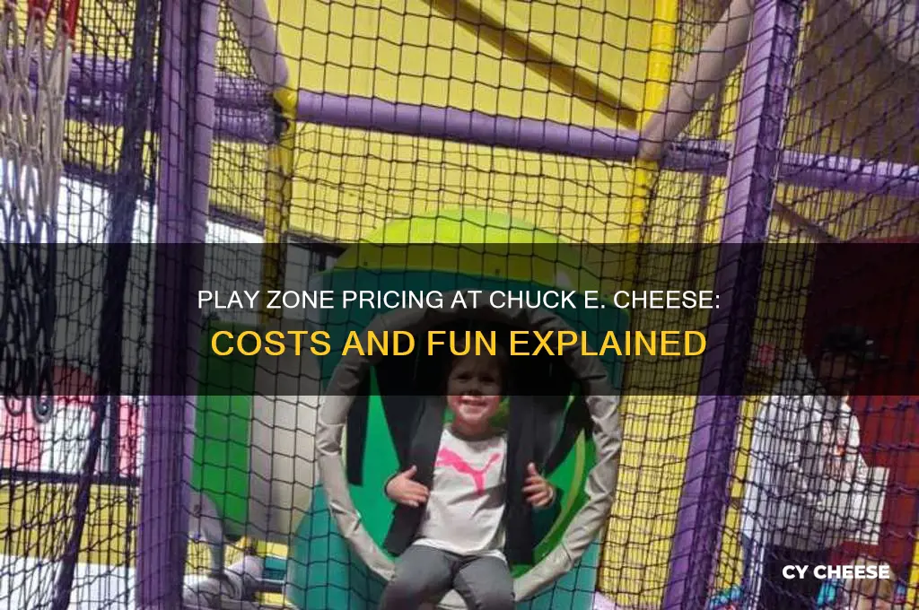 how much is play zone at chuck e cheese