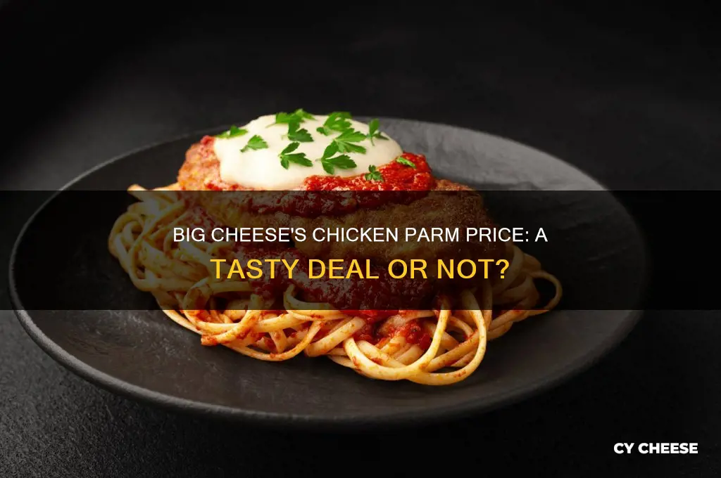 how much is the chicken parm at big cheese