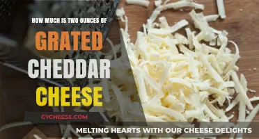 Measuring Grated Cheddar Cheese: How Much is Two Ounces?