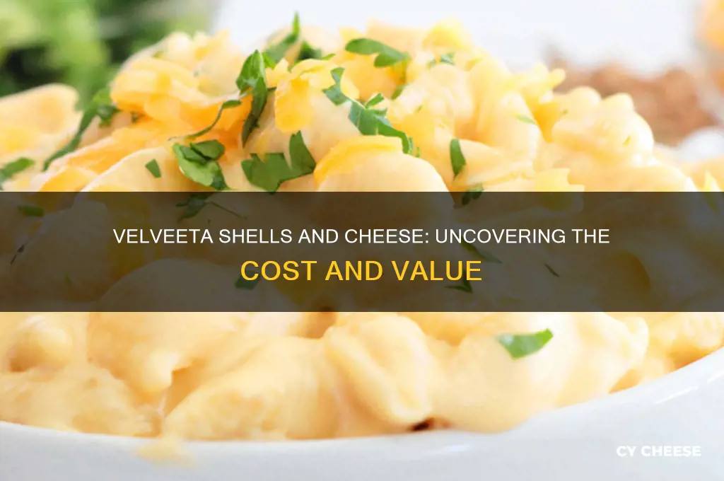 how much is velveeta shells and cheese