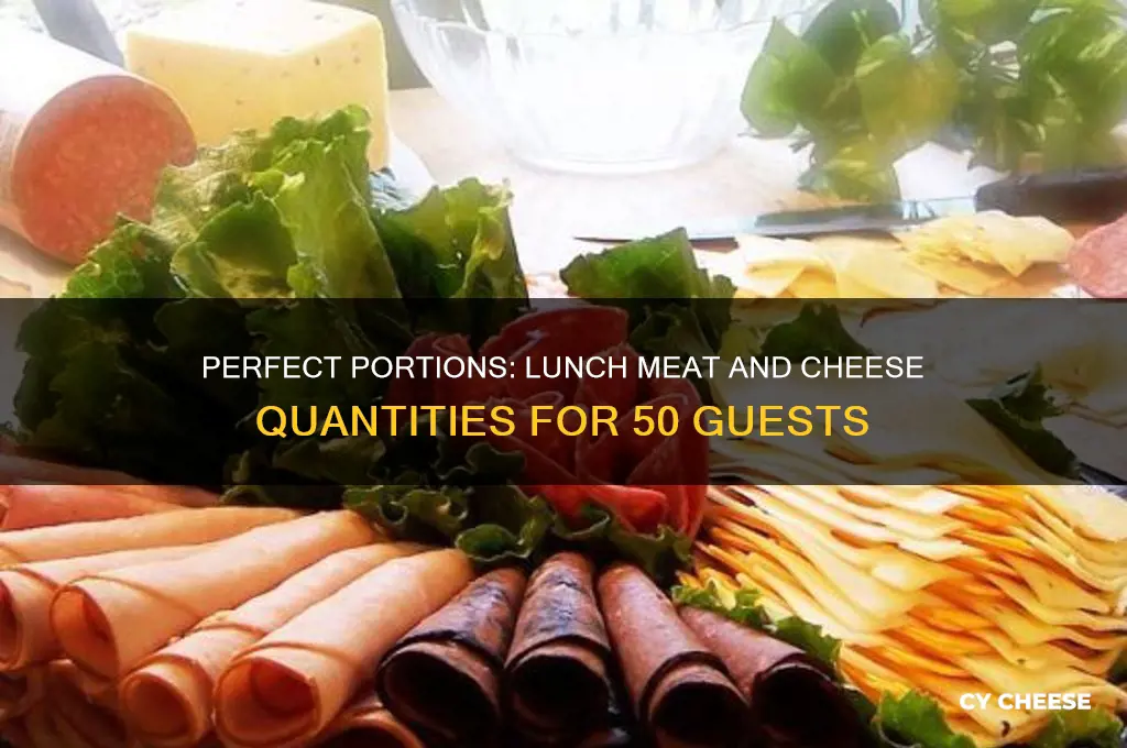 how much lunch meat and cheese for 50 people