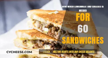 Perfect Portions: Lunchmeat and Cheese Quantities for 60 Sandwiches