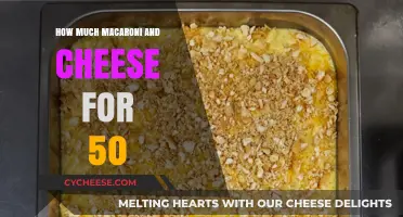 Perfect Macaroni and Cheese Portions: Serving 50 Guests Effortlessly