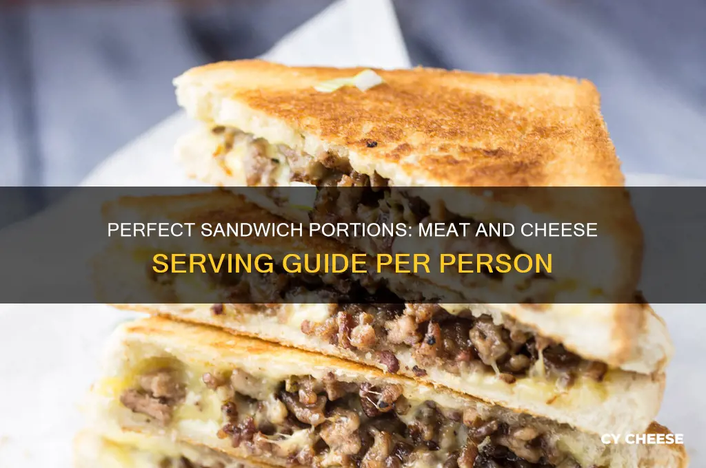 how much meat and cheese per person sandwiches