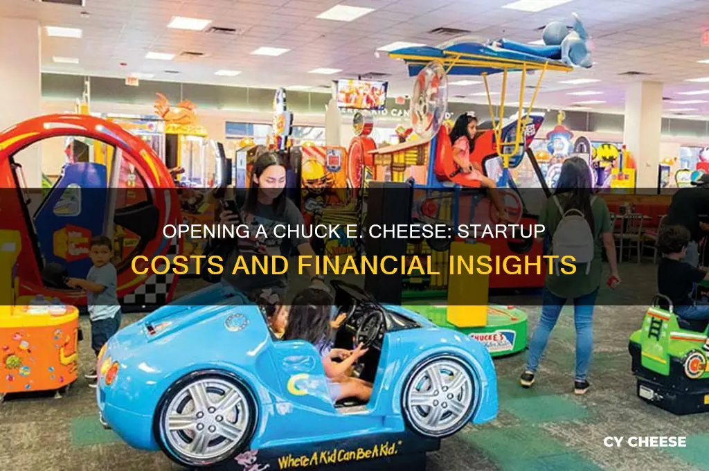 how much money to open a chuck e cheese