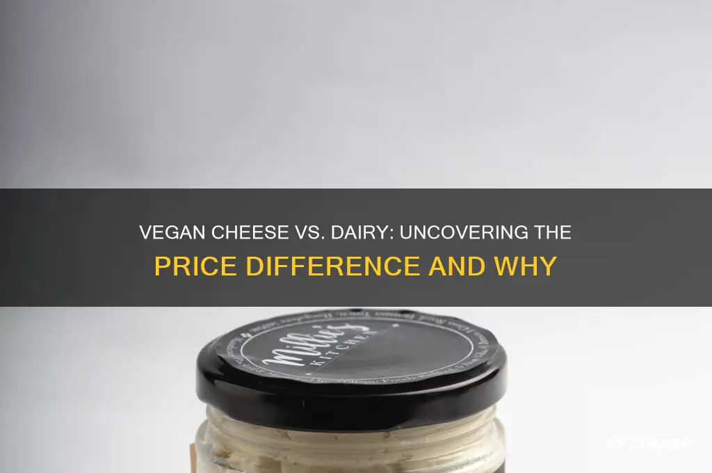 how much more expensive is vegan cheese