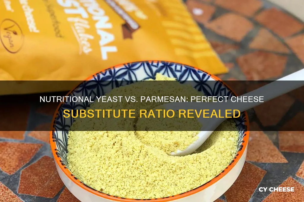 how much nutritional yeast to replace parmesan cheese