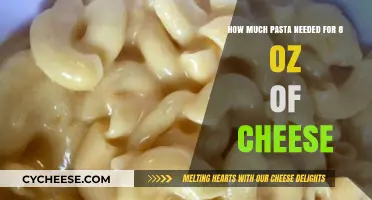 Perfect Pasta to Cheese Ratio: 8 oz Cheese Edition