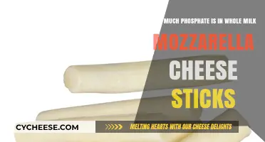 Phosphate Content in Whole Milk Mozzarella Cheese Sticks Revealed