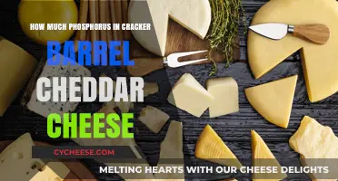 Phosphorus Content in Cracker Barrel Cheddar Cheese: A Nutritional Breakdown