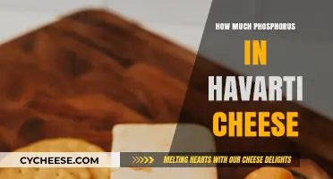 Phosphorus Content in Havarti Cheese: A Nutritional Breakdown