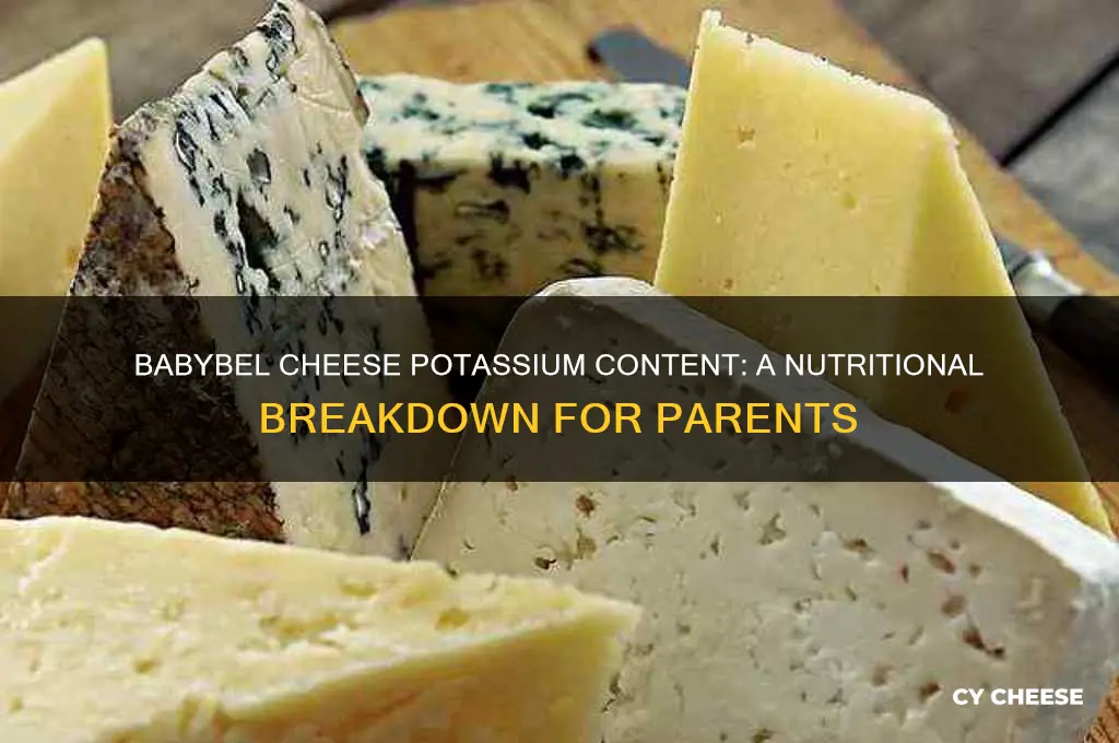 how much potassium in babybel cheese