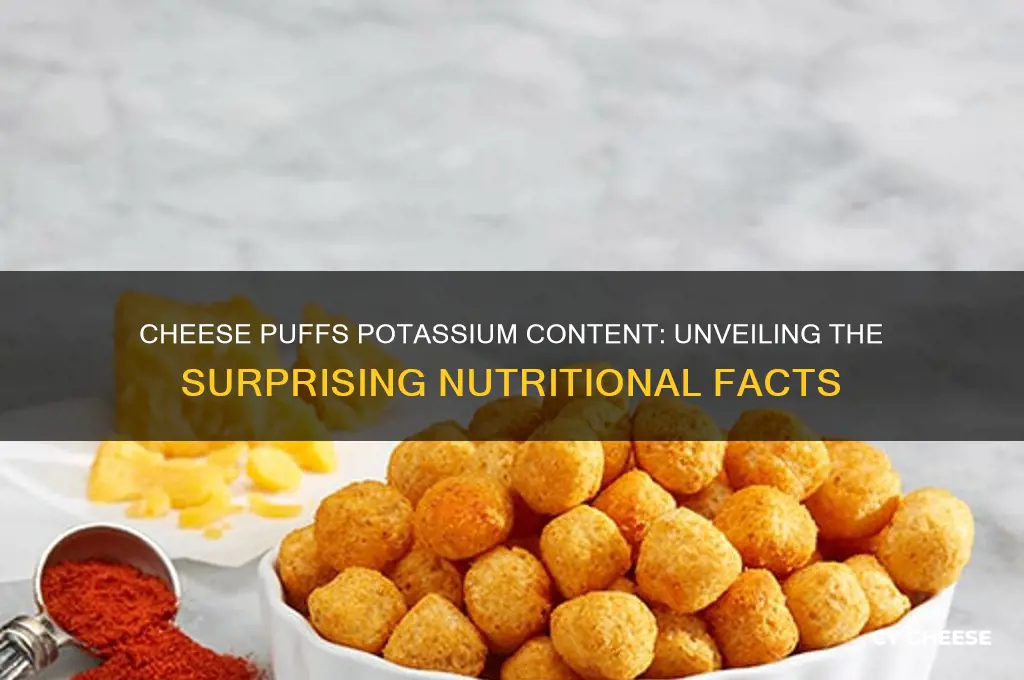 how much potassium in cheese puffs