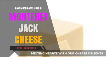 Monterey Jack Cheese Potassium Content: Nutritional Insights and Benefits