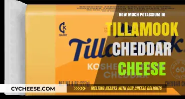 Tillamook Cheddar Cheese Potassium Content: A Nutritional Breakdown