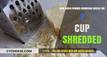 Powdered Parmesan to Shredded Cheese Conversion: 1 Cup Guide