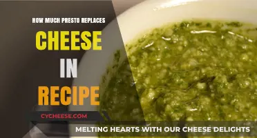 Presto as Cheese Substitute: How Much to Use in Recipes