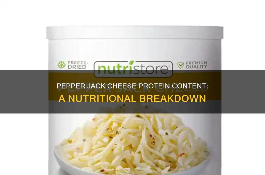 how much protein does pepper jack cheese have
