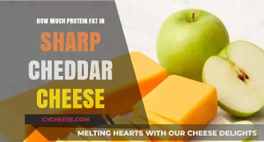 Sharp Cheddar Cheese: Uncovering Protein and Fat Content Insights