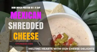 Mexican Shredded Cheese Protein Content: 1/4 Cup Breakdown