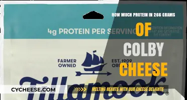 Colby Cheese Protein Content: Unveiling the Nutrition in 266 Grams