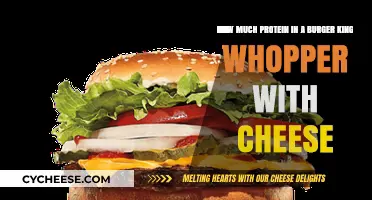 Protein Content in Burger King's Whopper with Cheese: A Breakdown