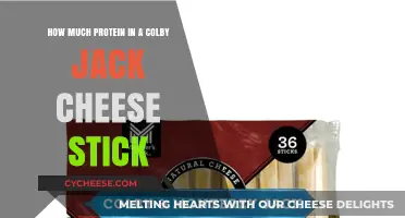 Colby Jack Cheese Stick Protein Content: A Nutritional Breakdown