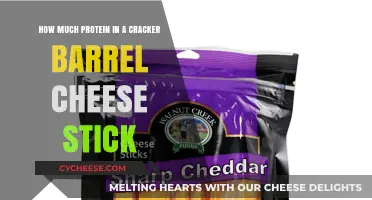 Protein Content in Cracker Barrel Cheese Sticks: A Nutritional Breakdown