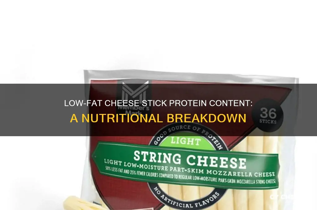how much protein in a low fat cheese stick