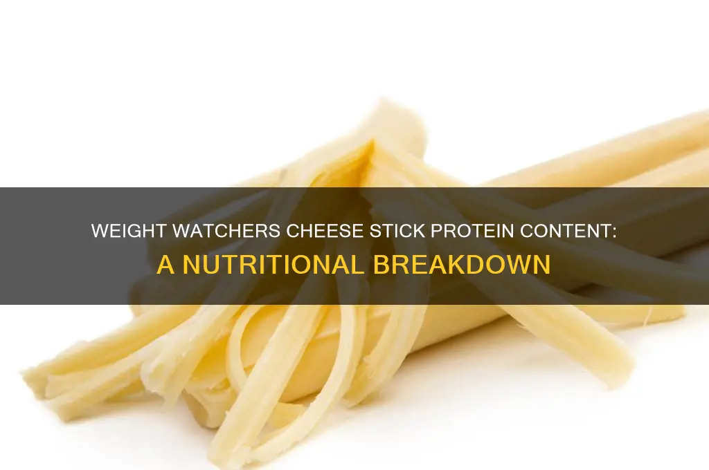how much protein in a weight watchers cheese stick