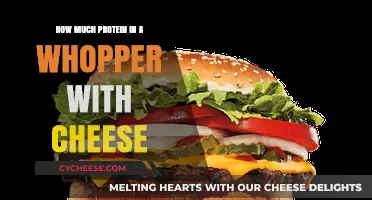 Protein Content in a Whopper with Cheese: A Nutritional Breakdown