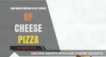 Protein Content in Two Slices of Cheese Pizza: A Nutritional Breakdown