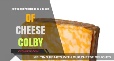 Colby Cheese Protein Content: How Much is in 2 Slices?