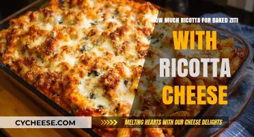 Perfect Ricotta Measurement for Creamy Baked Ziti Cheese Delight
