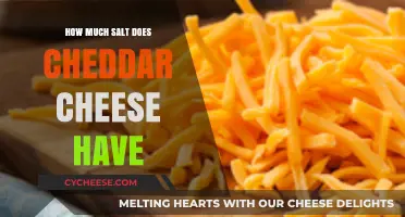Cheddar Cheese Salt Content: Uncovering the Sodium Levels in Your Favorite Cheese