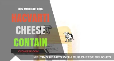 Discover the Sodium Content in Havarti Cheese: A Salty Surprise?