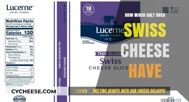 Swiss Cheese Salt Content: Uncovering the Sodium Levels in Every Bite