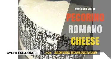Pecorino Romano Cheese: Unveiling Its Salt Content and Flavor Profile