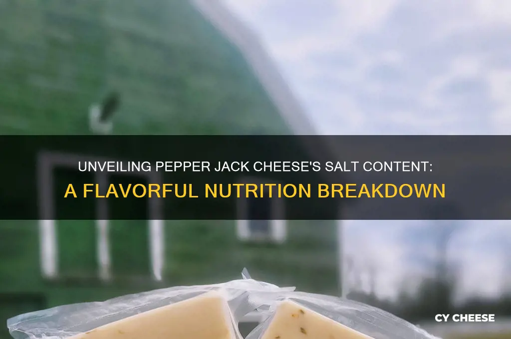 how much salt in pepper jack cheese