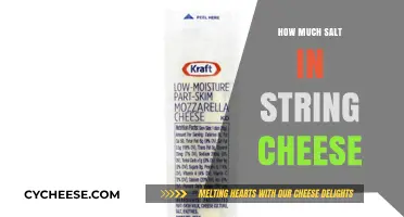 Uncovering the Sodium Content in String Cheese: A Nutritional Breakdown
