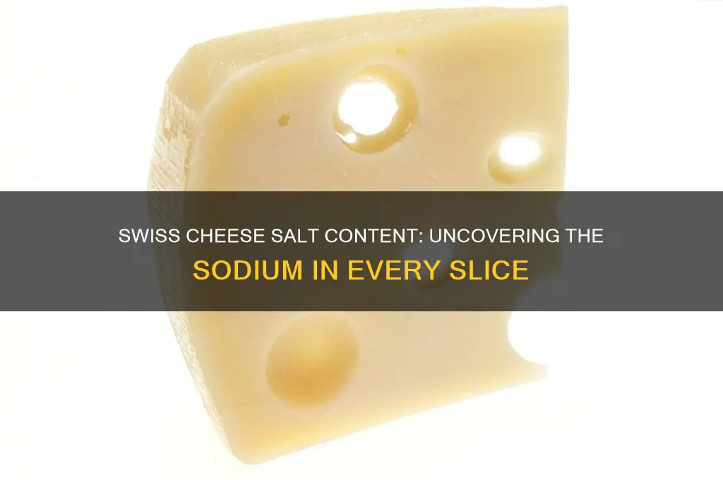 how much salt is in a slice of swiss cheese