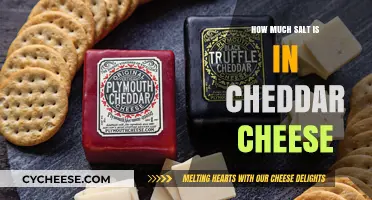 Cheddar Cheese Salt Content: Uncovering the Hidden Sodium Levels