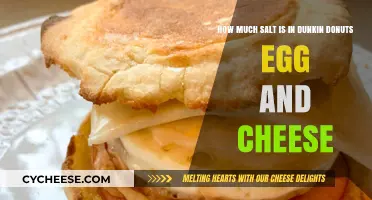 Uncovering Dunkin Donuts' Egg and Cheese Salt Content: A Nutritional Breakdown